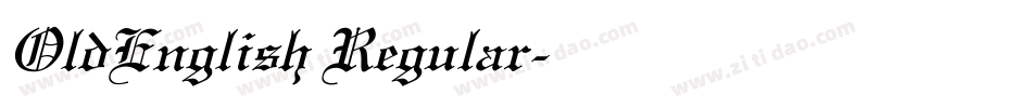 OldEnglish Regular字体转换